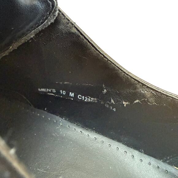 COLE HAAN Mens Wingtip Oxfords Shoes Size 10M C12209 Black - Picture 11 of 12
